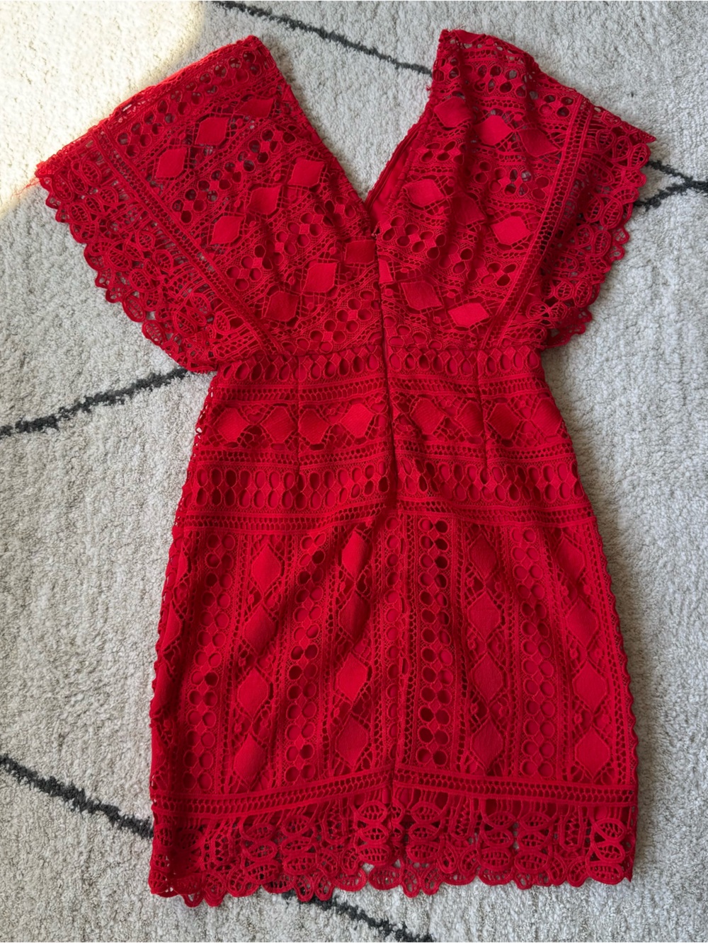 Lulus Red Mini Dress - Picture 4 of 6